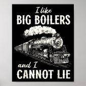 Funny Train Big Boilers Steam Locomotive Freight  ポスター (正面)