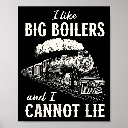 Funny Train Big Boilers Steam Locomotive Freight  ポスター (正面)