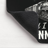 Funny Train Big Boilers Steam Locomotive Freight マウスパッド (コーナー)