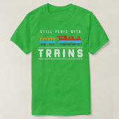 Funny Train Conductor Train Watching Gift 5 Tシャツ (デザイン正面)