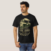 Funny Train Model Railway Cool Trains Hobby Steam Tシャツ (正面フル)