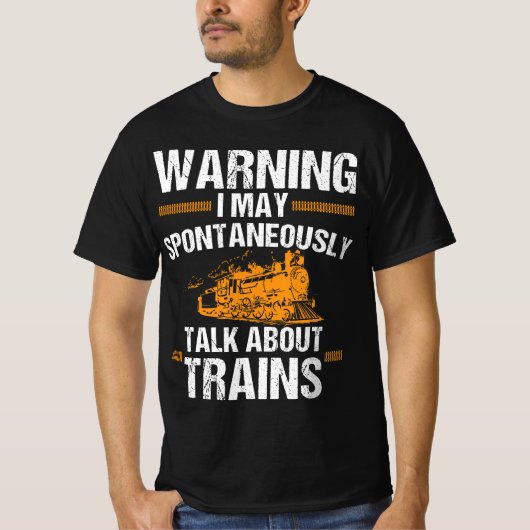 Funny Trains Gift For Adults Men Women Cool Railwa Tシャツ (正面)