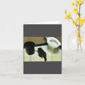 Funny Trashed Panda Drunk Racoon カード (黄色い花)