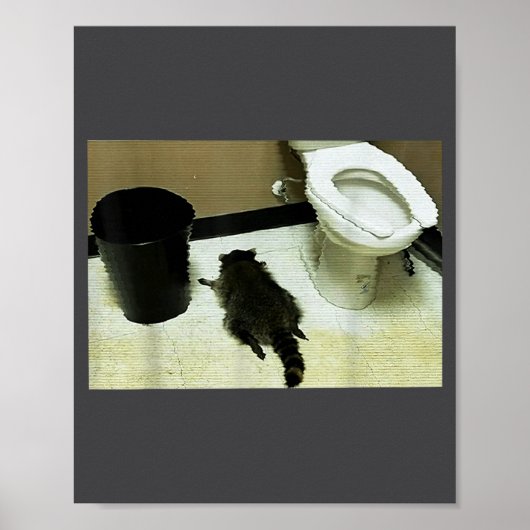 Funny Trashed Panda Drunk Racoon  ポスター (正面)