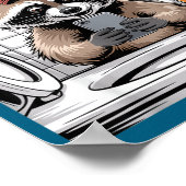 Funny Trashed Panda Raccoon Gets Drunk  ポスター (角)