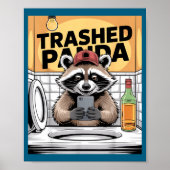 Funny Trashed Panda Raccoon Gets Drunk  ポスター (正面)