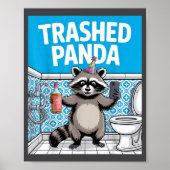 Funny Trashed Panda Raccoon Gets Drunk  ポスター (正面)