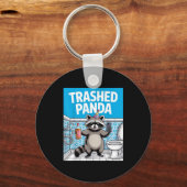 Funny Trashed Panda Raccoon Gets Drunk 1ff512797a7 キーホルダー (正面)