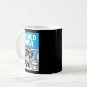 Funny Trashed Panda Raccoon Gets Drunk 1ff512797a7 コーヒーマグカップ (正面左)