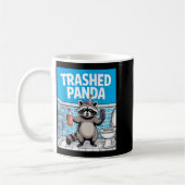 Funny Trashed Panda Raccoon Gets Drunk 1ff512797a7 コーヒーマグカップ (左)