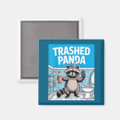 Funny Trashed Panda Raccoon Gets Drunk 1ff512797a7 マグネット (正面/裏面)