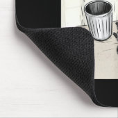 Funny Trashed Panda Racoon Gets Drunk  マウスパッド (コーナー)