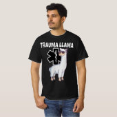 Funny Trauma Llama EMT Medic EMS Gift  Tシャツ (正面フル)