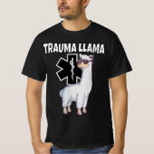 Funny Trauma Llama EMT Medic EMS Gift Tシャツ (正面)