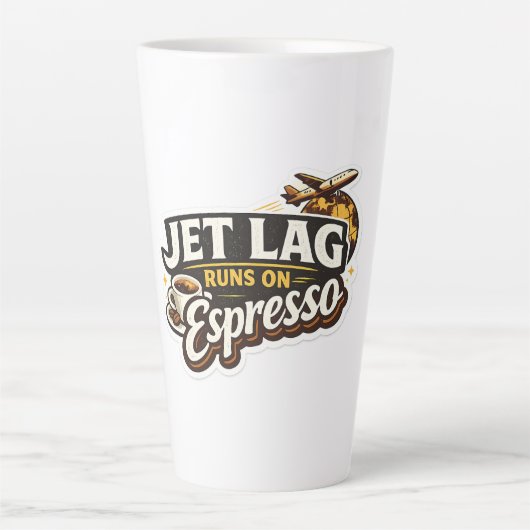  Funny Travel Coffee Lover Hat カフェラテマグ (正面)