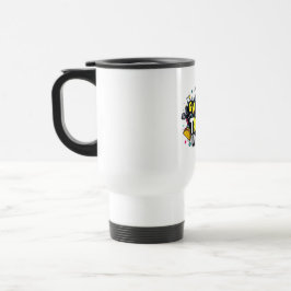 Funny Travel Mug – Fitness & Foodie Commuter Cup トラベルマグ