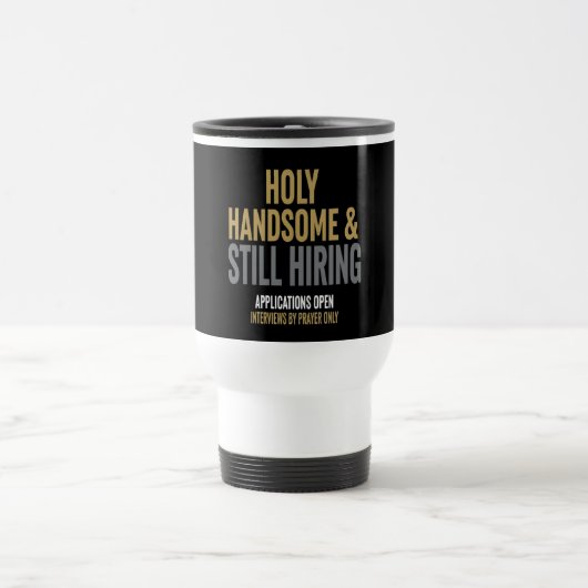 Funny Travel Mug For Single Christian Men トラベルマグ (中央)