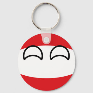 Funny Trending Geeky Austria Countryball キーホルダー