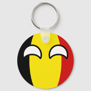 Funny Trending Geeky Belgium Countryball キーホルダー