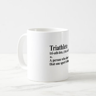 Funny Triathlon Definition - Coffee Mug コーヒーマグカップ