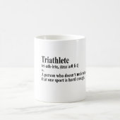 Funny Triathlon Definition - Coffee Mug コーヒーマグカップ (中央)