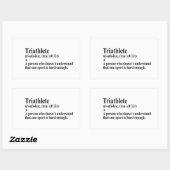 Funny Triathlon Definition - Sticker 長方形シール (シート)