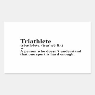 Funny Triathlon Definition - Sticker 長方形シール