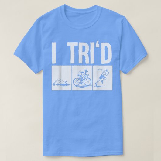 Funny Triathlon Design Triathletes Men Women Swim  Tシャツ (デザイン正面)