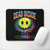 Funny Trippy Dead Inside Quote Sarcasm Meme Gothic マウスパッド (マウス)