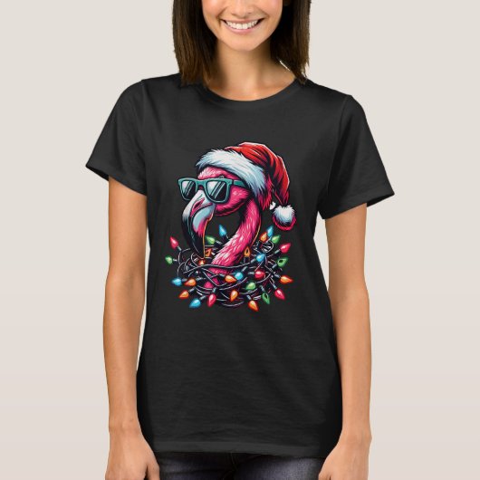 Funny Trocal Nk Flamingo Christmas In July Hawaii Tシャツ (正面)