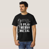 Funny Trombone Player I Play Heavy Metal Marching  Tシャツ (正面フル)