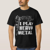 Funny Trombone Player I Play Heavy Metal Marching  Tシャツ (正面)