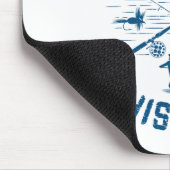 Funny Trout Fly Fishing Birthday Christmas Fathers マウスパッド (コーナー)