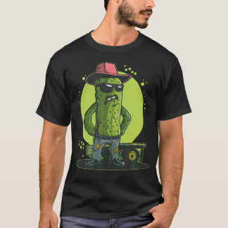 Funny Trucker Pickle With Cowboy Hat Costume Tシャツ