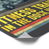 Funny Trucker Quote I'm Into Fitness Trailer Docki ポスター (角)