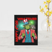Funny Trump 4th Of July  カード (黄色い花)