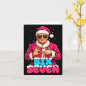 Funny Trump 67 Meme Costume Six Seven Christmas Sa カード (黄色い花)