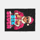 Funny Trump 67 Meme Costume Six Seven Christmas Sa フリースブランケット (正面(横))