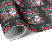 Funny Trump Christmas Gift Wrap, Trump Christmas ラッピングペーパー (ロールコーナー)