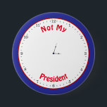 Funny Trump Clock Tiny Hands Clock Face 缶バッジ<br><div class="desc">NOT a real clock. Humorous fake clock face with tiny hands.</div>