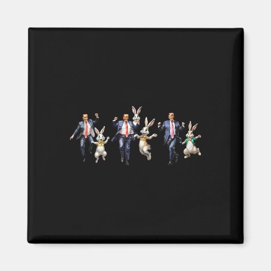 Funny Trump Dance Make Easter Great Again Bunny Sp マグネット (正面)