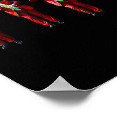 Funny Trump Dance Santa Claus Christmas Xmas Pajam ポスター (角)