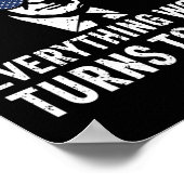 Funny Trump Everything Woke Turns To Quote ポスター (角)