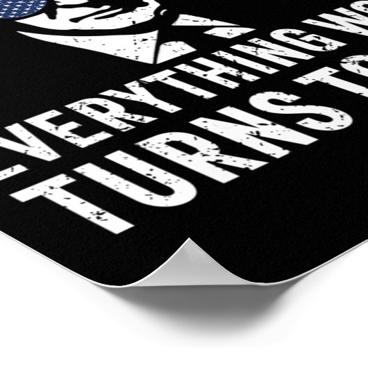 Funny Trump Everything Woke Turns To Quote  ポスター (角)