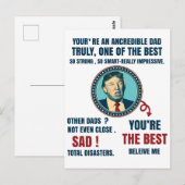 Funny trump father's day gift  ポストカード (正面/裏面)