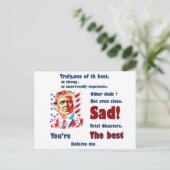 funny trump father's day gift card ポストカード (スタンド正面)