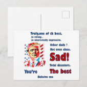 funny trump father's day gift card ポストカード (正面/裏面)