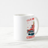 Funny Trump I'll Be Home for Christmas コーヒーマグカップ (正面右)