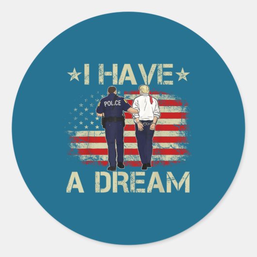 Funny Trump Lice Saying Humor Quote  ラウンドシール (正面)