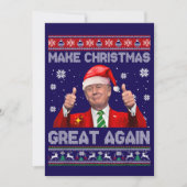 Funny Trump Make Christmas Great Again シーズンカード (正面)